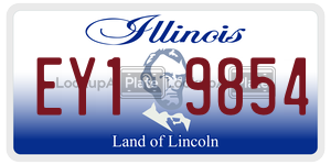 EY19854  license plate in IL