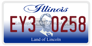 EY30258  license plate in IL