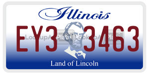 EY33463 license plate in Illinois