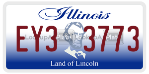 EY33773  license plate in IL