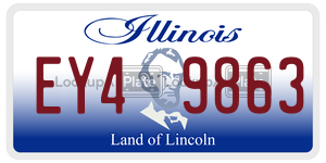 EY49863  license plate in IL