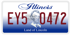 EY50472 license plate in Illinois