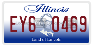 EY60469 license plate in Illinois