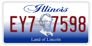 EY77598 license plate in Illinois