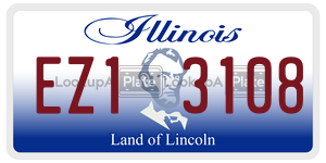 EZ13108 license plate in Illinois