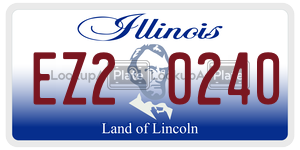 EZ20240  license plate in IL