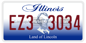 EZ33034  license plate in IL