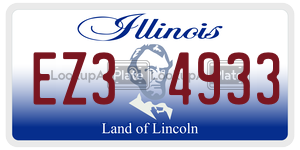 EZ34933 license plate in Illinois