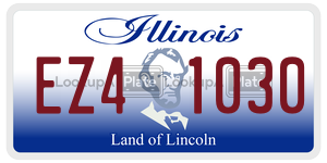 EZ41030 license plate in Illinois