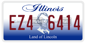 EZ46414  license plate in IL