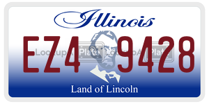 EZ49428  license plate in IL