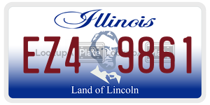 EZ49861  license plate in IL