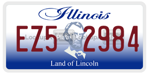 EZ52984 license plate in Illinois