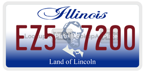 EZ57200  license plate in IL
