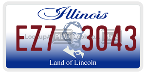 EZ73043 license plate in Illinois