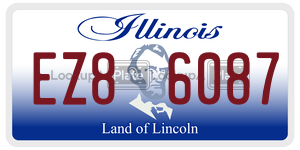 EZ86087  license plate in IL