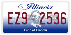 EZ92536 license plate in Illinois