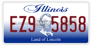 EZ95858 license plate in Illinois