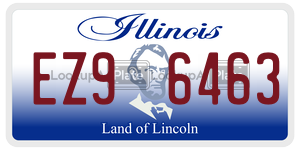 EZ96463  license plate in IL