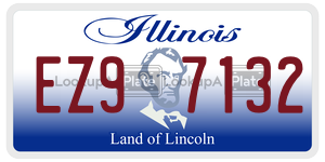 EZ97132  license plate in IL