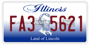 FA35621  license plate in IL