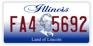 FA45692 license plate in Illinois