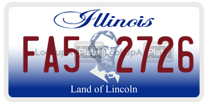 FA52726  license plate in IL