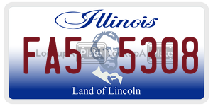 FA55308 license plate in Illinois