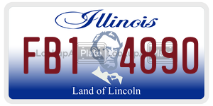 FB14890 license plate in Illinois