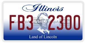FB32300  license plate in IL