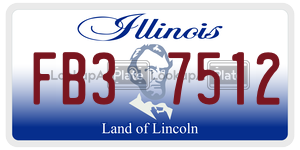 FB37512  license plate in IL