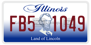 FB51049 license plate in Illinois