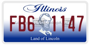 FB61147  license plate in IL