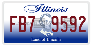 FB79592  license plate in IL