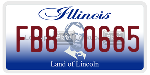 FB80665  license plate in IL