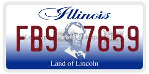 FB97659 license plate in Illinois