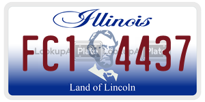 FC14437  license plate in IL