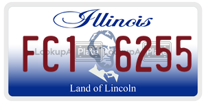 FC16255 license plate in Illinois
