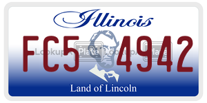FC54942  license plate in IL