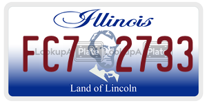 FC72733 license plate in Illinois