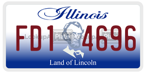 FD14696  license plate in IL