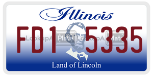 FD15335 license plate in Illinois