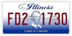 FD21730 license plate in Illinois