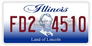 FD24510  license plate in IL