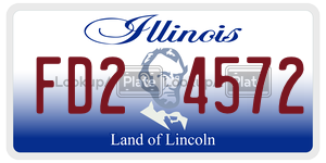 FD24572 license plate in Illinois