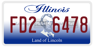 FD26478 license plate in Illinois