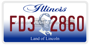 FD32860  license plate in IL