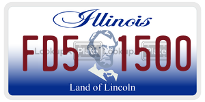 FD51500  license plate in IL