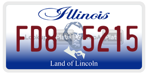 FD85215  license plate in IL