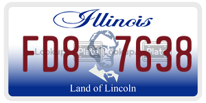 FD87638 license plate in Illinois
